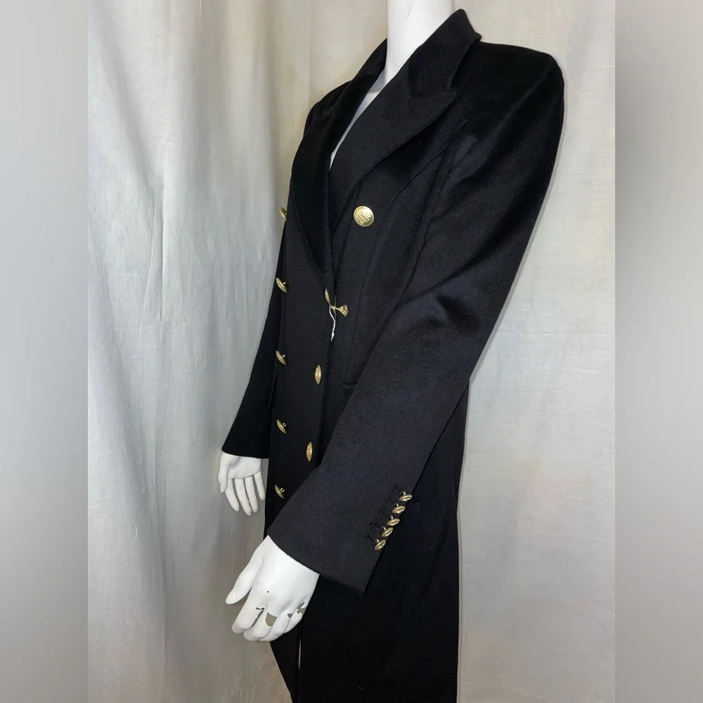 Loro Piana Capolavoro Double Brested Jacket Size 46IT 12US Style 397204 NEW BLK - Picture 5 of 10